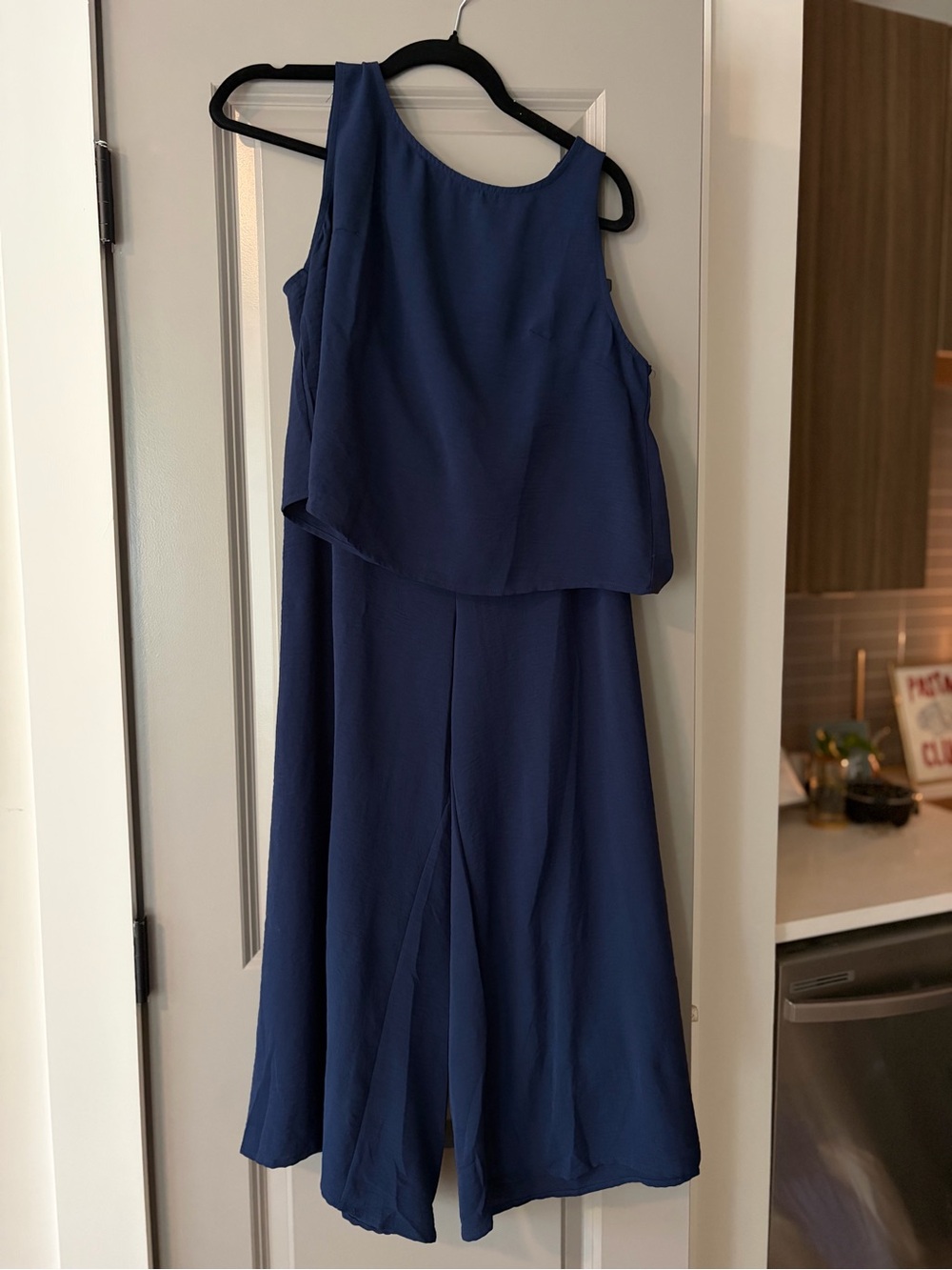 Women's Navy Blue Sleeveless Set